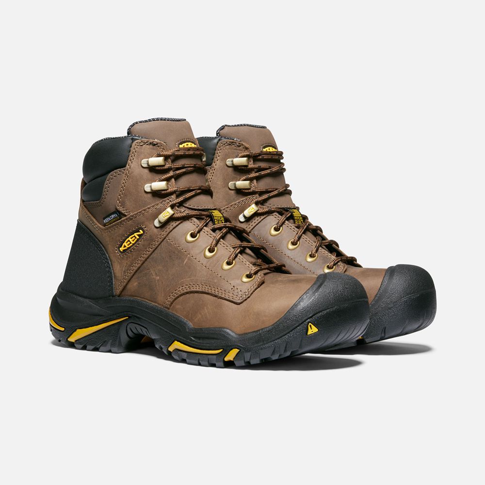 Botas de Trabajo Keen Mexico Marrom - Hombre Mt Vernon 6\" (Steel Toe) - WO1462705